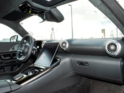 2024 Mercedes-Benz AMG GT 8 Cylinder Engine White Black Coupe