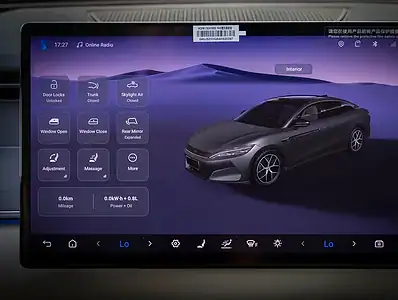 2025 BYD HAN Other Hybrid 4 Cylinders Engine Green White Sedan