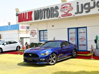 2016 Ford Mustang Fastback 6 Cylinders Engine Blue Black Sedan GCC Specs