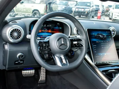 2024 Mercedes-Benz AMG GT 8 Cylinder Engine White Black Coupe