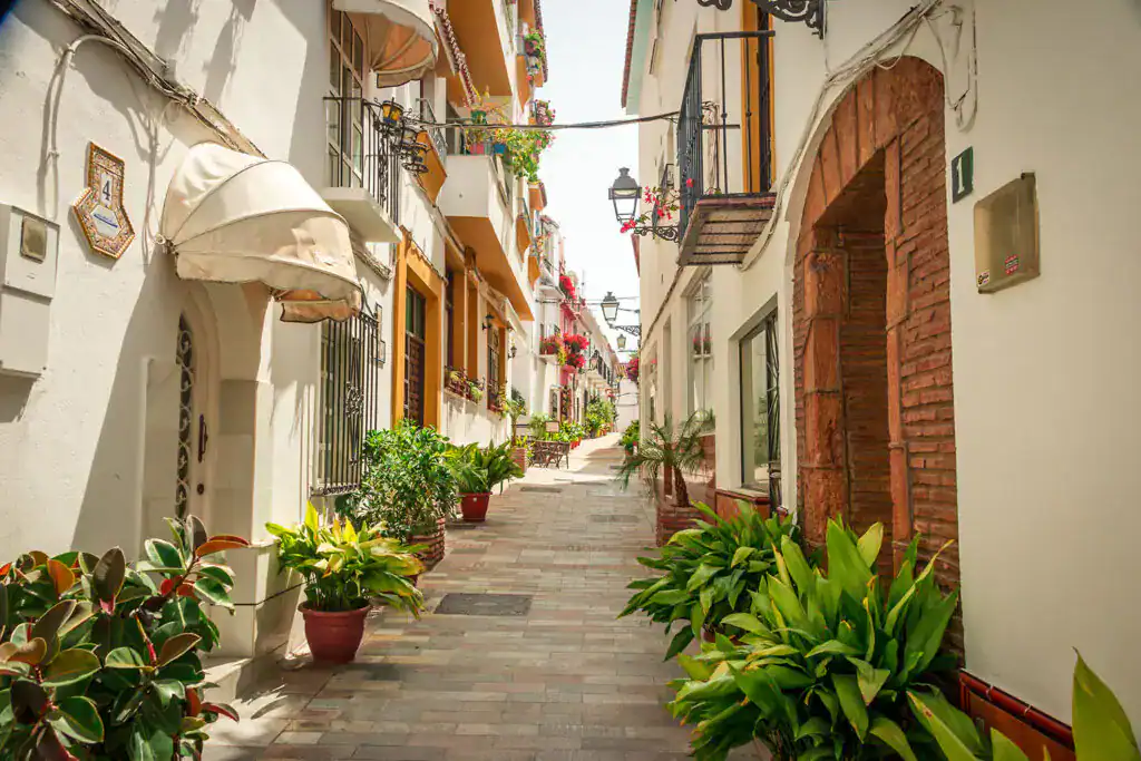 Panoramabillede af Málaga fra Gibralfaro