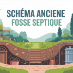 ancienne fosse septique schema illustration pédagogique jardin