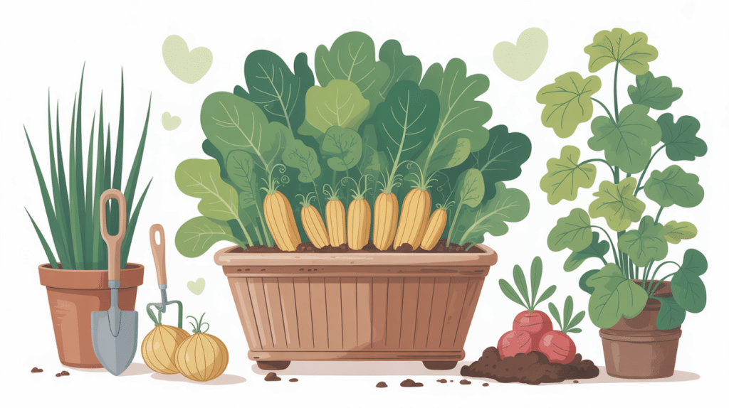 illustration binette et cornichon jardinage facile