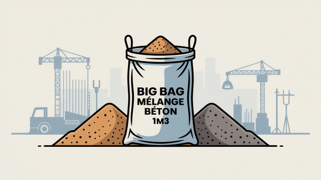 combien de big bag mélange pour 1m3 de béton illustration estimation rapide
