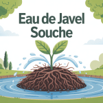 illustration détruire souche eau de javel méthode