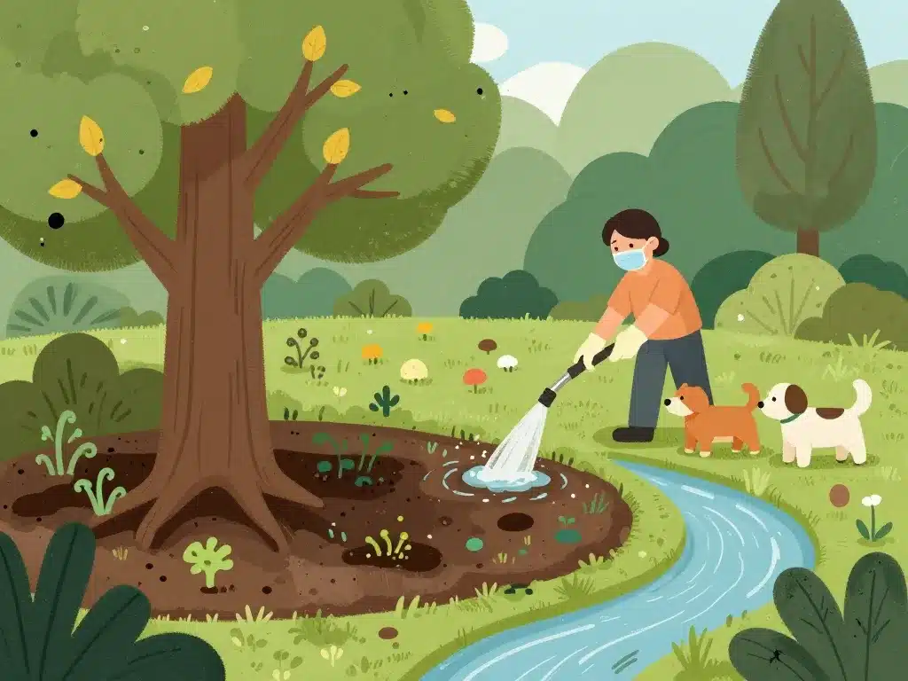 image est-ce que la javel peut faire crever un arbre risques pour santé sol animaux