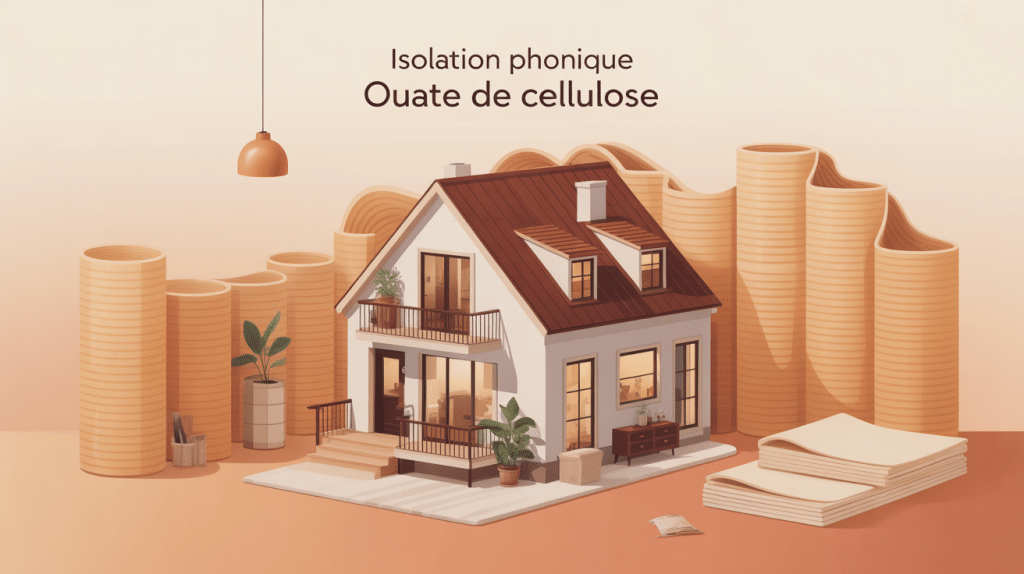 ouate de cellulose isolation phonique maison barriere fibre