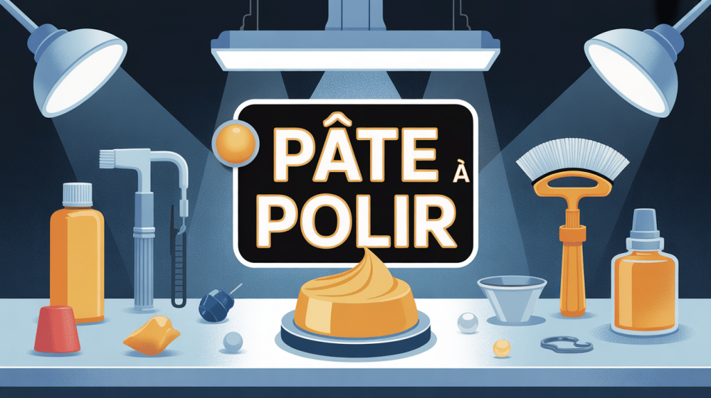Illustration pate a polir et usages sur divers matériaux