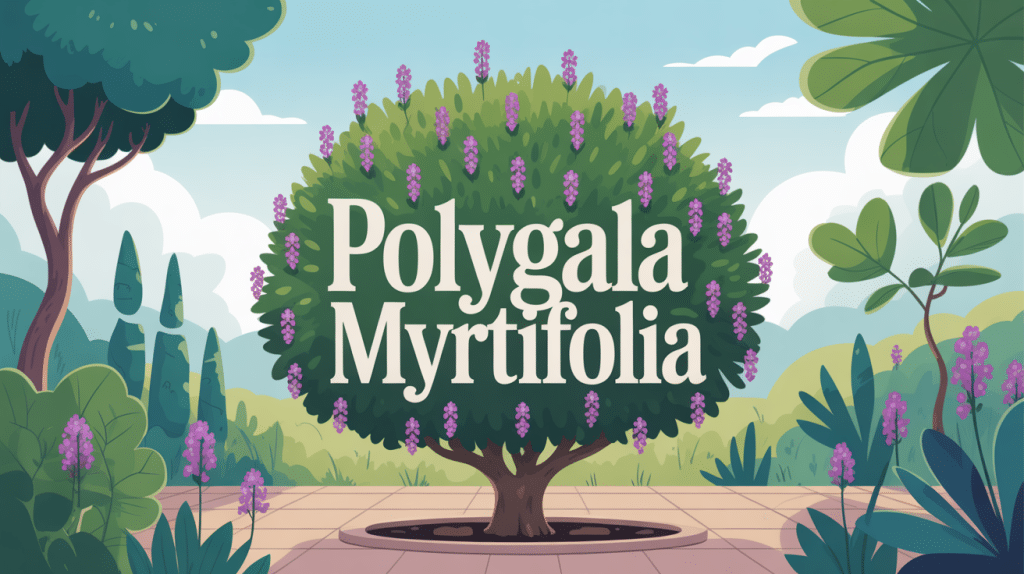 polygala myrtifolia durée de vie arbuste fleuri jardin méditerranéen
