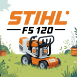sthil fs 120 débroussailleur en végétation dense