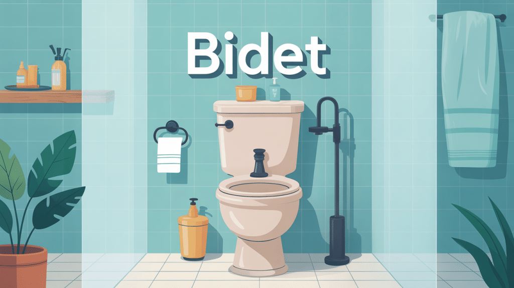 Bidet comment utiliser illustration moderne salle de bain
