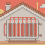 Schéma clair montrant dans quel ordre purger les radiateurs dans une maison