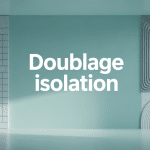 illustration globale doublage isolation mur intérieur maison moderne