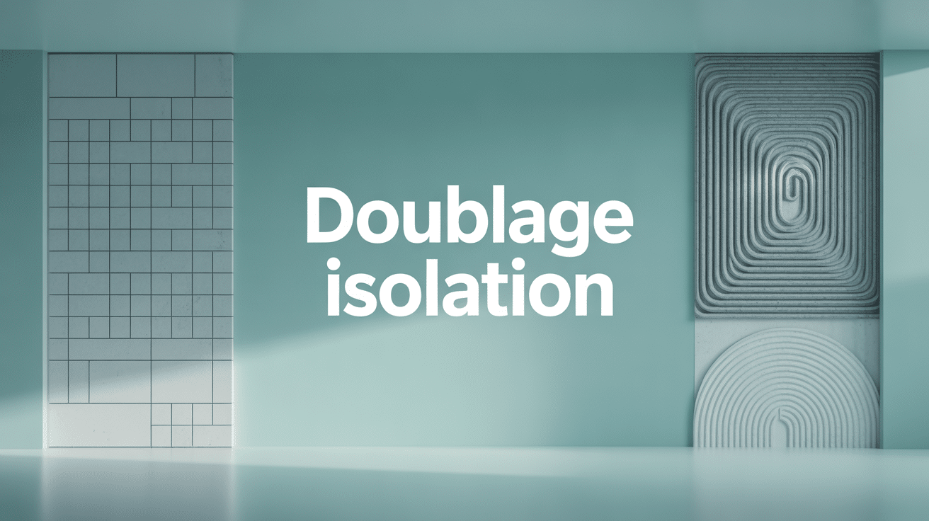 illustration globale doublage isolation mur intérieur maison moderne