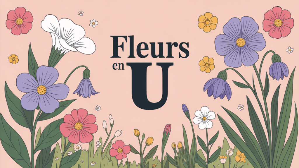 illustration fleurs en u ajonc utricularia uvularia