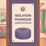 illustration isolation phonique laine de roche ambiance chaleureuse