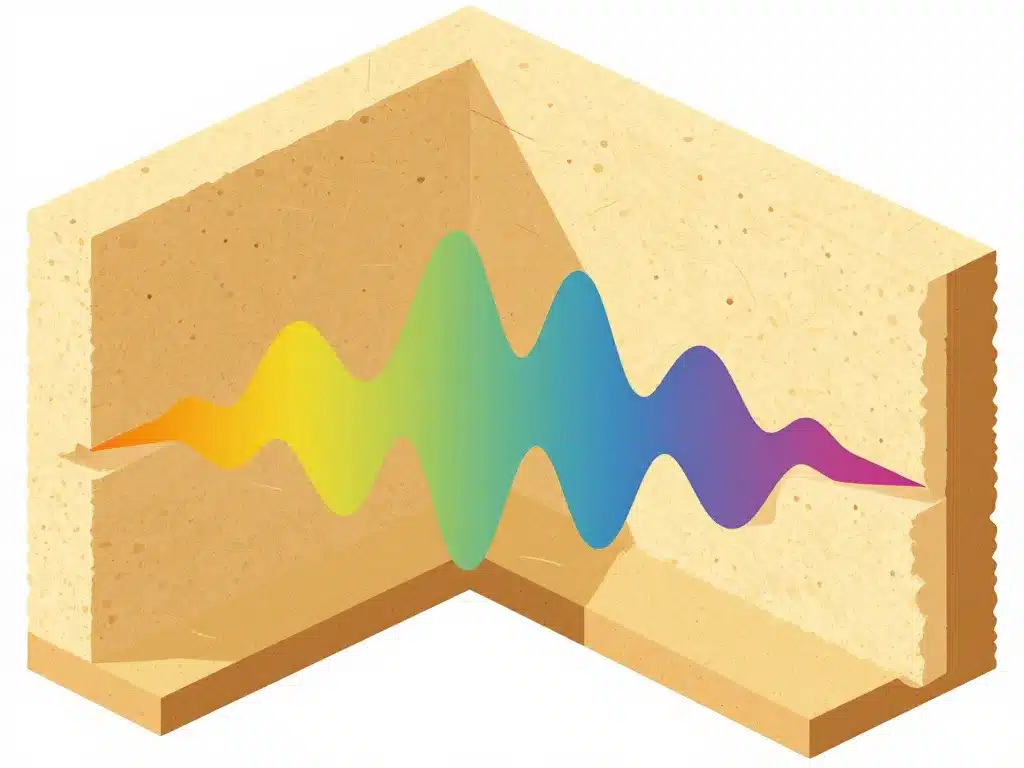 schéma isolation phonique laine de roche coupe mur