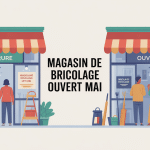 magasin bricolage ouvert 1er mai France
