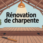 Image principale renovation charpente, structure bois et outils
