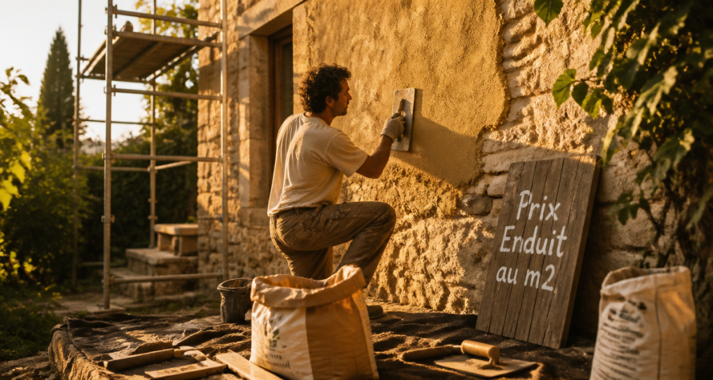 prix enduit m2 application enduit façade