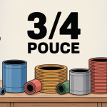 Illustration de 3/4 pouce en plomberie et bricolage