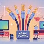 illustration cables coaxial réseaux domestiques professionnels
