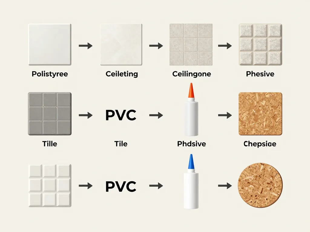 Choisir colle et dalles pour coller des dalles au plafond