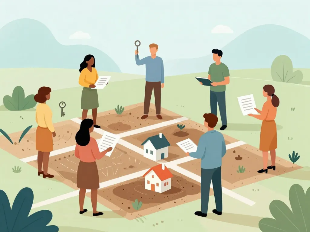 Land partage interactions plusieurs acteurs foncier