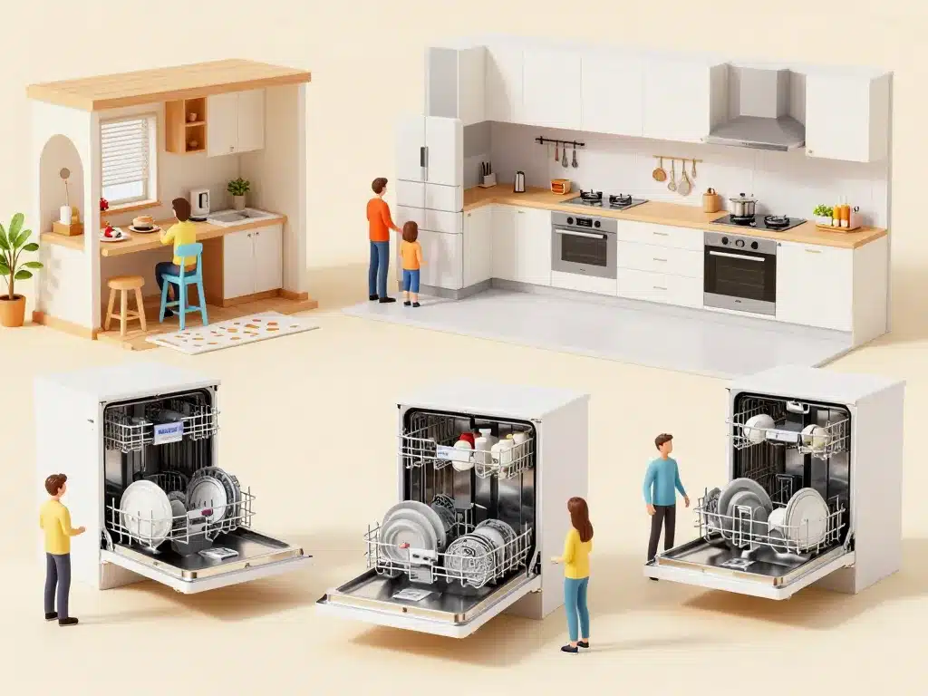 scène types de lave vaisselle meilleur rapport qualité prix