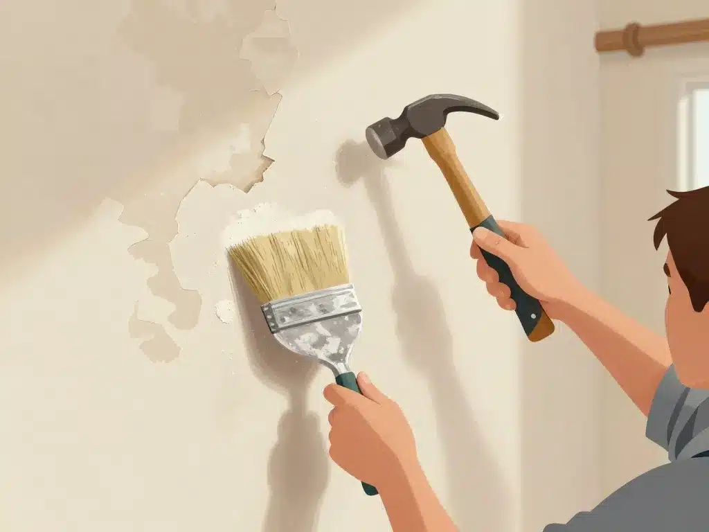 Préparation mur ancien pour pose placo nettoyage et stabilisation