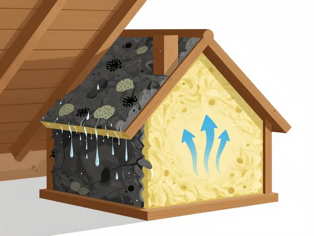comparatif risques et bénéfices ventilation combles perdus