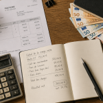 acheter pour revendre bureau factures calculatrice billets