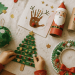 bricolage de noël pour petit de 2 ans sans ciseaux