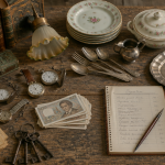 brocanteur qui achète tout objets anciens sur table