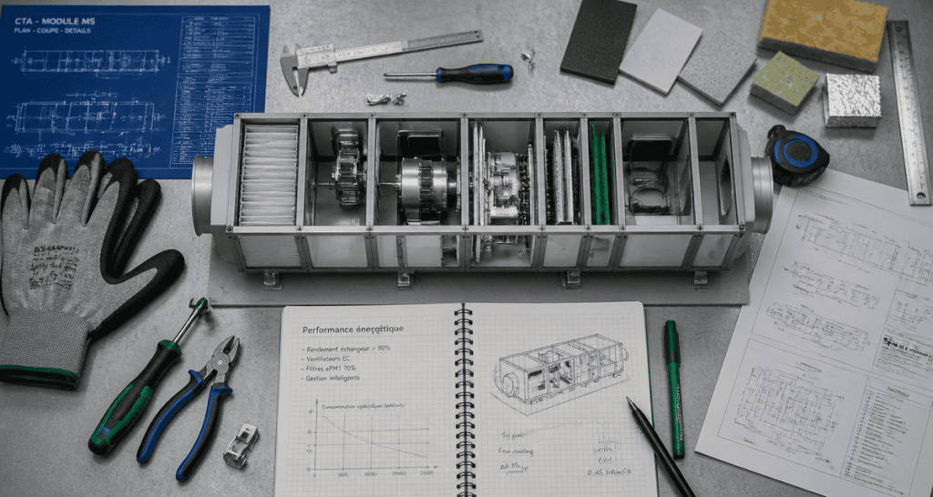 centrale traitement d'air maquette atelier