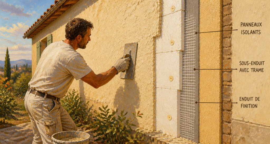crepi isolant applique facade maison artisan