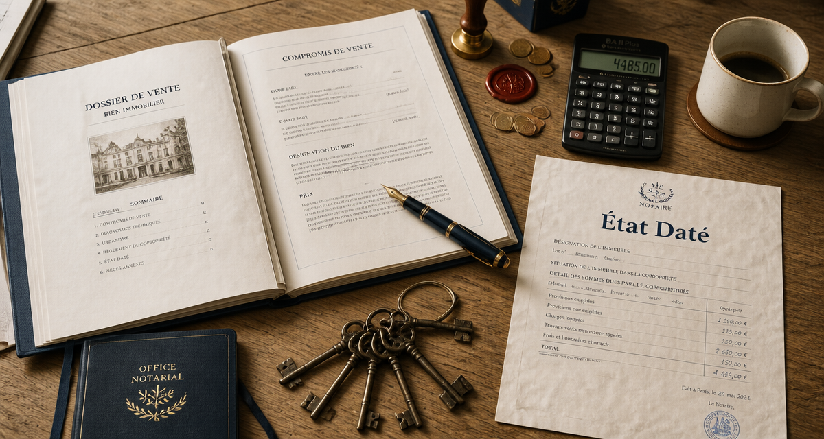vente sans état daté documents notaire clés
