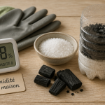 comment déshumidifier une pièce avec sel charbon bouteille et hygromètre