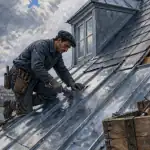 prix d un toit en zinc vue toiture paris