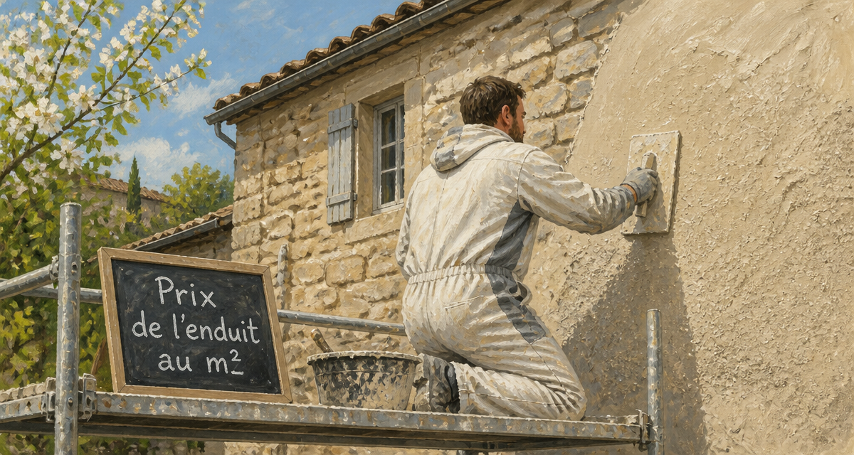 prix enduit m2 application façade