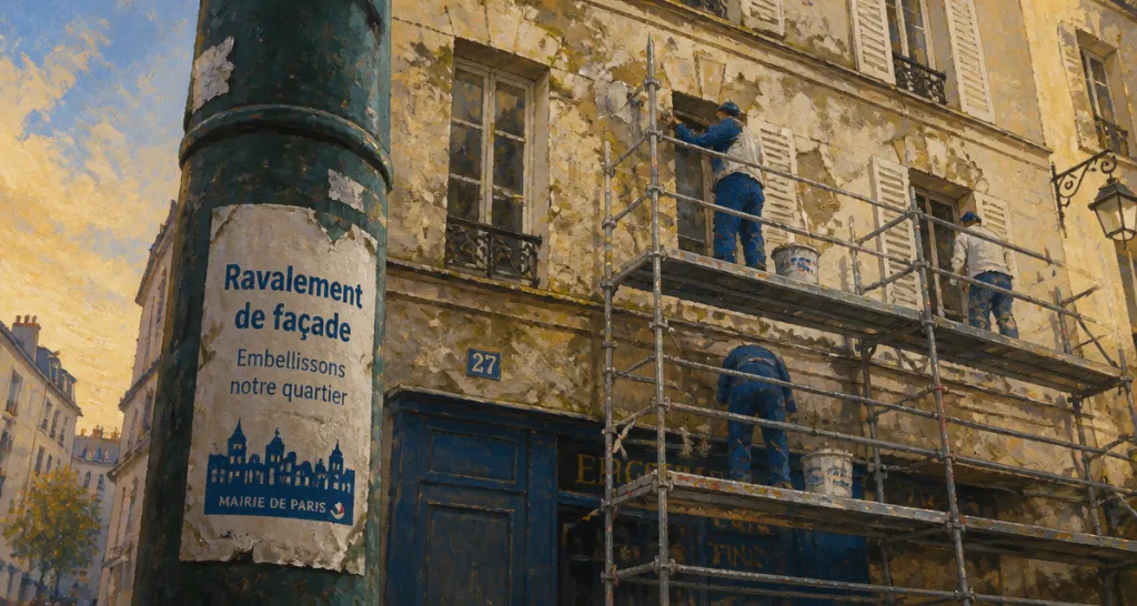 ravalement de façade tous les combien échafaudage immeuble ancien