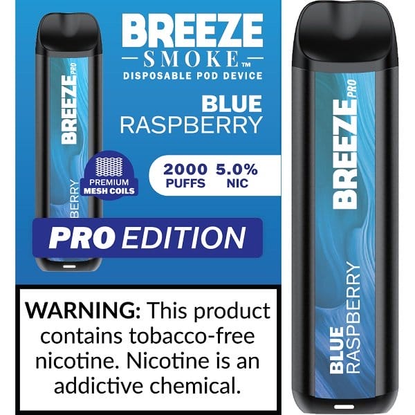 BREEZE PRO 2000 BLUE RASPBERRY 10CT