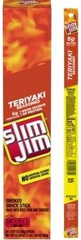 SLIM JIM GIANT TERIYAKI 24CT NEW