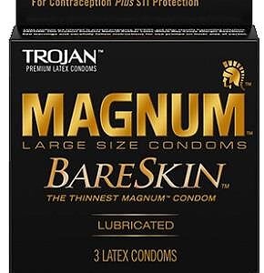 TROJAN MAGNUM BARESKIN 3PK 6CT