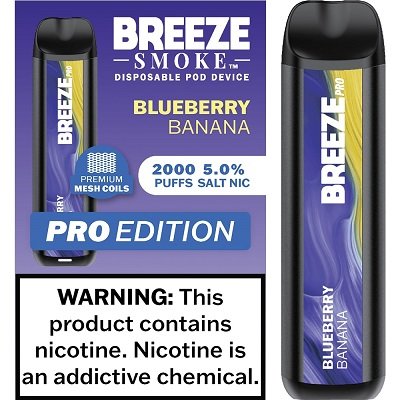 BREEZE PRO 2000 BLUEBERRY BANANA 10CT