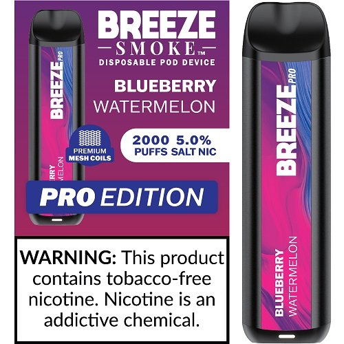 BREEZE PRO 2000 BLUEBERRY WATERMELON 10CT