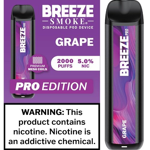 BREEZE PRO 2000 GRAPE 10CT