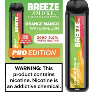 BREEZE PRO 2000 ORANGE MANGO WATER 10CT
