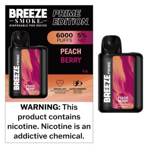BREEZE PRIME 6000 PEACH BERRY 5CT
