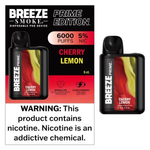 BREEZE PRIME 6000 CHERRY LEMON 5CT